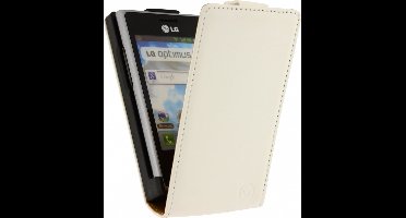 Mobilize Ultra Slim Flip Case LG Optimus L3 E400 White