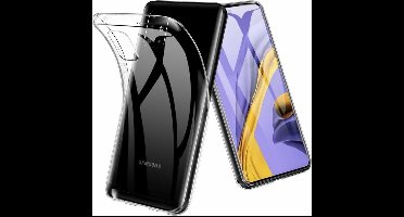 Hoesje Geschikt Voor Samsung Galaxy A51 Hoesje TPU Back Cover - Transparant