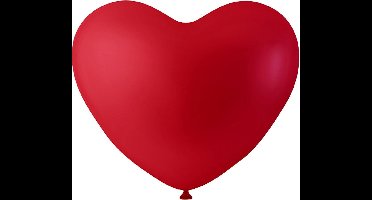 Creotime Ballonnen Hart Rood 8 Stuks