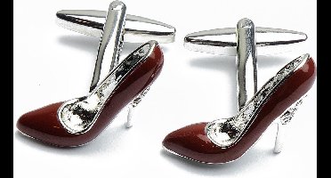 Manchetknopen - Hoge Hakken Schoenen Pumps Rood