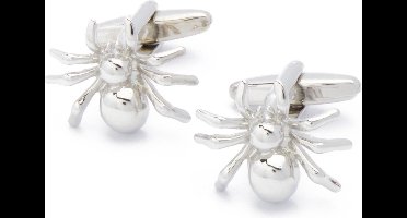 Manchetknopen - Spin Insect Zilverkleurig Metaal
