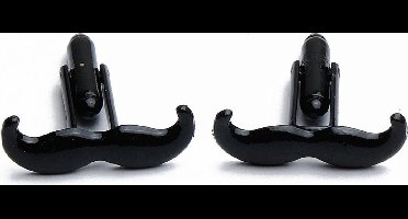 Manchetknopen - Snor Puntsnor Zwart