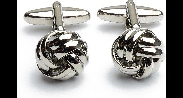 Manchetknopen - Knoop Klassiek Zilverkleurig