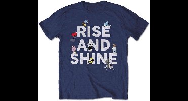 BT21 - Rise And Shine Heren T-shirt - L - Blauw
