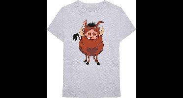 Disney The Lion King - Lion King - Pumbaa Pose Heren T-shirt - L - Grijs