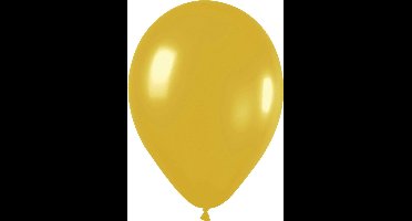 Ballon metallic goud 100 stuks (multi)