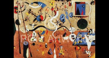 Kunstdruk Joan Miro - Il carnevale d'Arlecchino 80x60cm