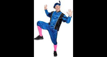 Witbaard Pietenpak blauw - Driedelig pak voor volwassenen - Inclusief baret