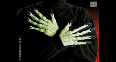 Heksen handschoenen groen