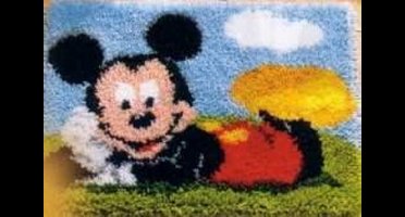 Vervaco - Knooptapijt kit - Disney Mickey Mouse - PN-0014720 - Borduren - Borduurpakket - Borduurpakket volwassenen - Borduurpakket kind
