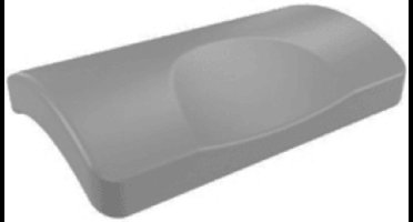 Villeroy & Boch badkussen 24x15x5cm - antraciet