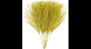 Creotime Kunstveren 15 X 8 Cm Polyester Groen 10 Stuks