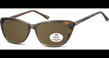 Montana Zonnebril Gepolariseerd Panto Kunststof Bruin (mp42b)