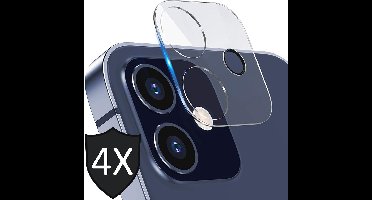 Camera Screenprotector geschikt voor iPhone 12 Mini - 4x Glas Screen Protector