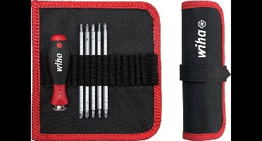 Wiha Schroevendraaier met wisselschachtenset SYSTEM 6 assorti 7-delig incl. roletui - 32298