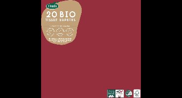 Duni servetten Bordeaux Red 3-laags 33x33