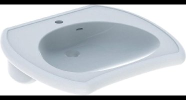 Geberit 300 Comfort Vitalis rolstoelwastafel 65x60x15cm zonder kraangat met overloop wit