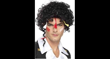 Smiffys - 80s New Romantic Pruik - Zwart