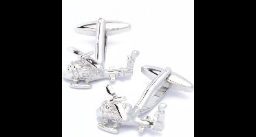 Manchetknopen - Helikopters Zilverkleurig