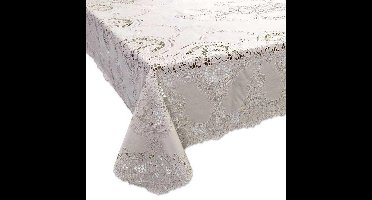 Tafelkleed Amira Vinyl 137x180cm ivoor