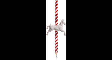 Suck Uk Potlood/gum Carrousel Horse Hout/rubber Rood/wit 2-delig