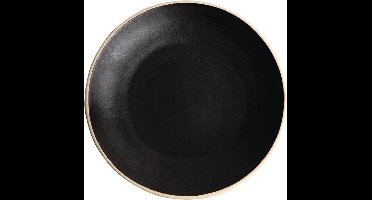Olympia Canvas gewelfde borden zwart 27cm