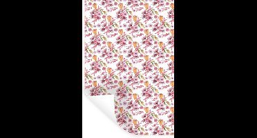 Muurstickers - Sticker Folie - Bloemen - Bloesem - Kleuren - 20x30 cm - Plakfolie - Muurstickers Kinderkamer - Zelfklevend Behang - Zelfklevend behangpapier - Stickerfolie