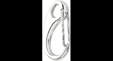 CC Sleutelhaak 15x30 mm Zilver 2 stuks