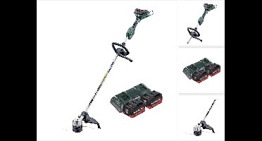 Metabo FSD 36-18 LTX BL 40 Accu-borstelfrees 36 V ( 2x 18 V ) rondgreep borstelloos + 2x accu 10.0 Ah + dubbele lader