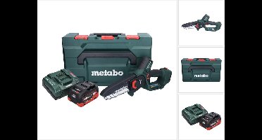 Metabo MS 18 LTX 15 accu-houtzaag 18 V 15 cm 5 m/s + 1x accu 5,5 Ah + oplader + metaBOX