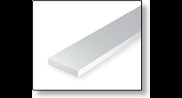 Evergreen Modelbouwdecoratie - 8103 HO Strip 0,25mmX0,84mmX35cm - 10 stuks Styreen