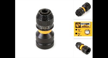 DeWALT DT7508 Krachtdop Adapter ½ Vierkant - ¼ Zeskant
