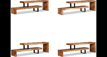 vidaXL - Tv-meubel - massief - acaciahout