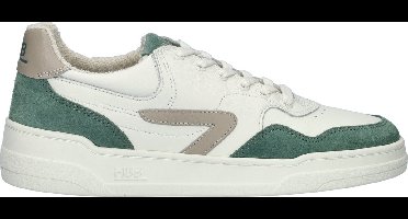 HUB Court-z Sneakers Heren - Leren Sneaker - Wit - Maat 42
