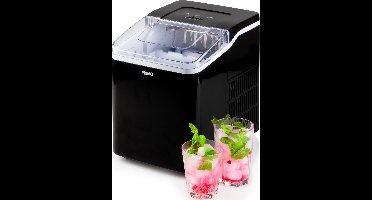 PRIMO PR407IB IJsblokjesmachine - IJsblokjesmaker met IJsschep - 1,6L - 12kg/24u - 9 min. - Zwart
