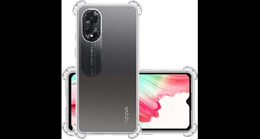 Hoesje - Geschikt voor OPPO A38 - Sterk & Shockproof - Siliconen Case - Back Cover - Telefoon Hoes Shock Proof - Transparant