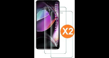 Screenprotector voor Screenprotector geschikt voor Motorola Moto G 5G 2023 - Moto G 5G 2023 Screenprotector Glas Gehard Tempered Glass - 2 Stuks