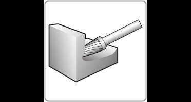 Rotec ROTEC HM-Stiftfrees, model F - Z9 / INOX-vertand / ø6x18x50xø6mm
