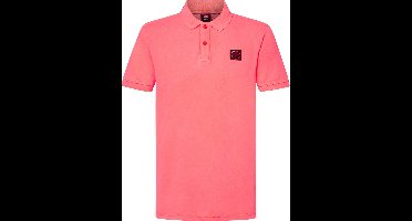 Petrol Industries - Heren Klassieke Polo Zest - Roze - Maat M