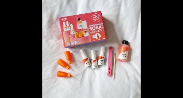 PN Selfcare - Soak Off compleet pakket Base Products - Primer - Base Coat Soak - Top Coat - Remover 60ml - Remove Clips - Vijl - Bokkenpoot - Wipes - Voordeelpakket Gel nagellak - Starterpakket Gelnagels - Hema Free & Vegan