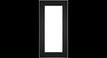 Passe-Partout Fotomaat 40x60 cm - Lijstmaat 45x80 cm - Zwart - Museumkarton - Fotolijst niet inbegrepen