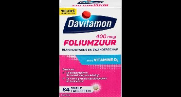 4x Davitamon Foliumzuur 84 smelttabletten