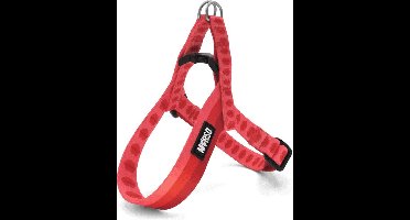 Morso - Mini Hondentuig - Verstelbaar - Gerecycled - Lipstick Roze - 32-41X2.5 cm