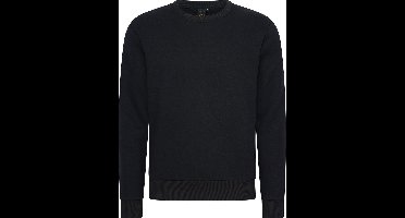 Mario Russo Sweater - Trui Heren - Sweater Heren - Zwart - L
