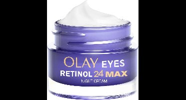 Olay Retinol 24 MAX* Nacht Oogcrème - Voor Donkere Kringen - Maakt Glad-Vernieuwt - MAX* Hydratatie - 15ml