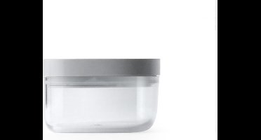 Qualy - Voorraadpot Voedselcontainer 0.3L “PINTO Storage Jar” W100 x L100 x H64 mm 146 gr Grijs