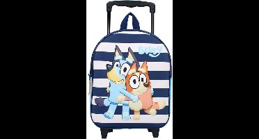 Bluey 3D Trolley Rugzak Oh Happy Days - Blauw