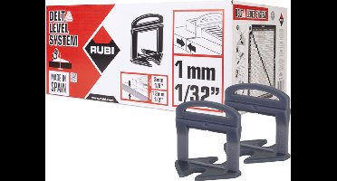 Rubi Levelling Clips 1 mm 4800 stuks- tegeldikte 3-13 mm