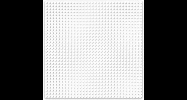 Brixies Bouwplaat | Grondplaat 32x32 noppen - Geschikt voor Lego Classic Bouwstenen - Wit