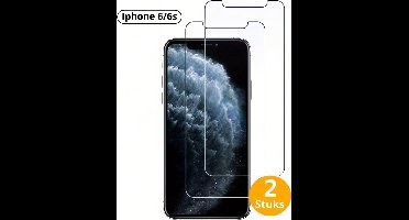 Livano Telefoon Glasplaatje - Beschermglas - Glaasje - Screen Protector - Screenprotector - Extra Sterk - Shockproof - Premium Protection - Geschikt Voor IPhone 6 en iPhone 6s